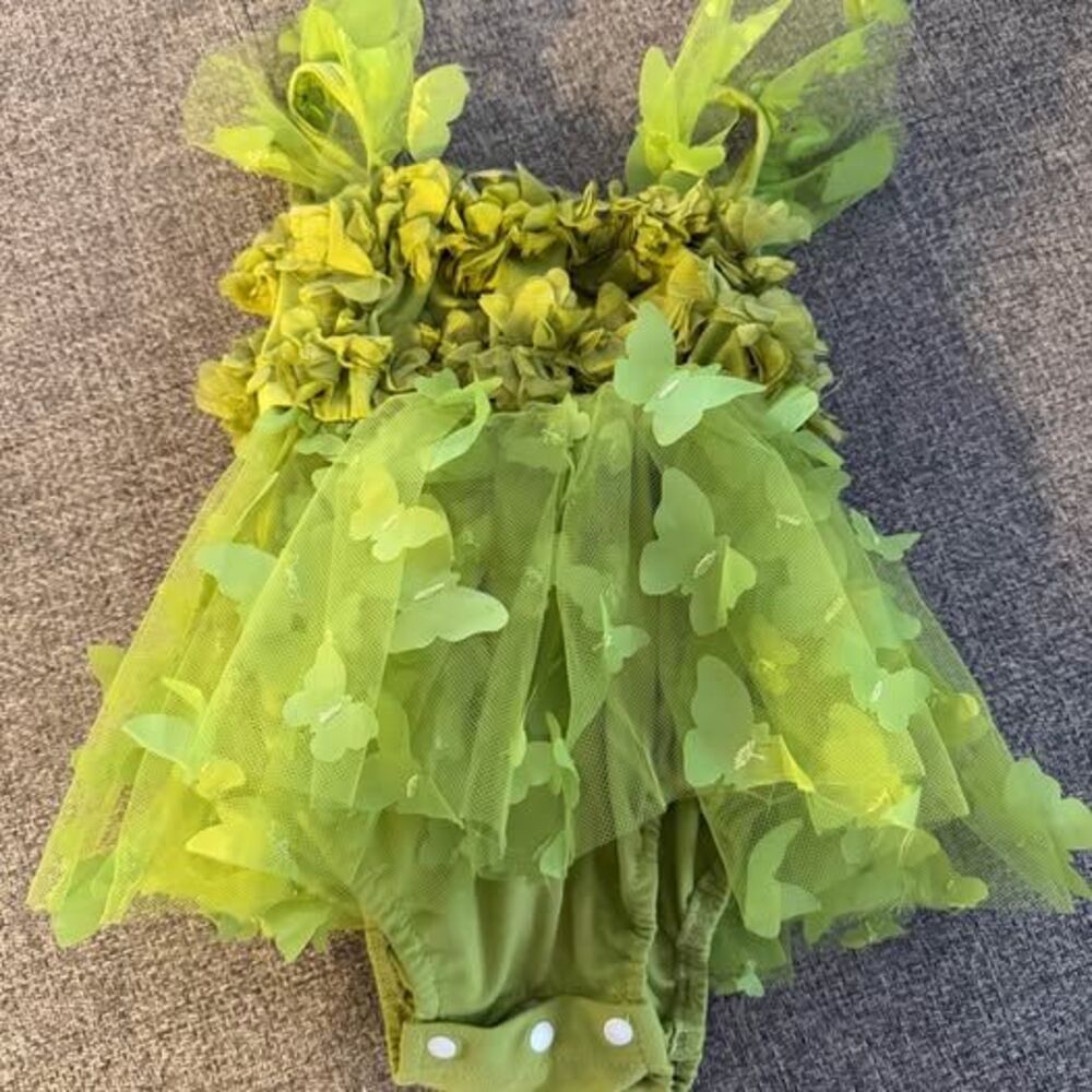Tinkerbell Outfit Green 1-3 Months